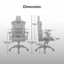 Gaming chair with ergonomic design adjustable armrests and high backrest CGR-Armor EVO Black-Orange COUGAR