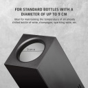 Kompakts brīvi stāvošs vīna dzesētājs vienai pudelei ar precīzu temperatūras uzturēšanu melns 00614 Caso