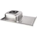 Ab K&ouml;&ouml;givalamu 9133910, 800 &times; 600 &times; 180 mm, roostevaba teras 0,6 mm, sifoon, pealepandav, v&auml;ljalaske diameeter 110 mm