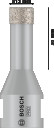Dimanta kroņurbis 12 mm DrySpeed Best for Ceramic, Mazām leņķa slīpma&scaron;īnām PRO CERAMIC DRY KROŅURBIS, 2608599042, BOSCH