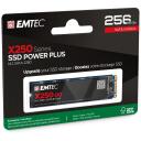 Emtec SSD M2 Sata X250 256GB Power Plus ECSSD256GX250, 256 GB, līdz 520 MB/s, līdz 500 MB/s, SATA III 6 Gb/s, M2 2280