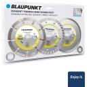 Blaupunkt Saag BP-CW-D4115, 115x1,8x22,23mm, 12250p/min, 3tk, segmentne teemant, turbo teemant, pidev teemant