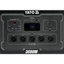 Yato Kandeakumulatori jaam YT-83096, 3072 Wh, 3600 W, LiFePO4, 5 AC pesa, 4 USB-A, 2 USB-C, 2 DC 12 V, 12 V pesa, 2 ratast