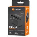 Natec Laadija Ribera NUC-2060, 20W, 1x USB-C, 3A, universaalne, kiire laadimine, PPS tehnoloogia, ohutus kaitse