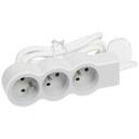 Legrand pikenduskaabel 049470, 1,5m, 3 pistikut, 16A, 230V, 3680W, ultra&otilde;huke, 90&deg; pistik
