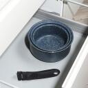 Russell Hobbs Набор кастрюль RH03294EU7, 16см, 18см, 20см, съемная ручка, синее мраморное покрытие