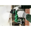 Bezvadu rotācijas āmurs SDS-Plus, HIKOKI, DH18DPAW2Z, 18 V, bezsuku motors, zems vibrācijas rokturis, LED gaisma