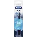 Oral-B Rezerves zobu birstes uzgaļi iO UltimateClean Black 4, 4 gab., melns, slīpi 16&deg; sari, krāsu maiņas indikators