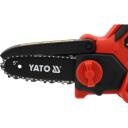 Yato motorzāģis YT-828114, 18 V, 1.3 kg, 6'' sliede, 28 saites, 0.3'' (7.62 mm) ķēdes solis, pusķēde, automātiska ķēdes eļļo&scaron;ana