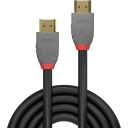 Lindy HDMI kabelis 36962, 1 m, 18 Gbit/s, 4096 x 2160, 2.0, tiesus ki&scaron;tukas, auksiniai kontaktai, PVC, juodas/pilkas