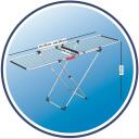 Vileda drēbju žāvētājs 157245, 22m, 60cm, 97cm, alumīnijs, tērauds, salokāms