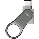 Silicon Power Mobilais C80 USB zibatmiņa SP064GBUC3C80V1S, 64 GB, USB Type-A, USB Type-C, 3.0, titāns, 1 gab.