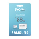microSDXC memory card 128 GB UHS I U3 V30 A2 up to 160 MB s read + SD adapter EVO Plus 128 GB White MB-MC128SA/EU Samsung
