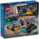 Lego Go-Karti un sacīk&scaron;u braucēji 60400, 99 elementu, 2 figūriņas, 5+ gadi