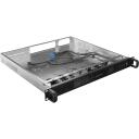 Lanberg rackmount serveri korpus ATX 420/10 19"/1U, SC01-4201-10B, 2 x USB 3.0, 4 x 40 mm ventilaatorit, 5 sisemisi sektsioone