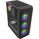 Fury Kaste SHOBO SH4F RGB NFO-2154, 2x3.5", 2x2.5", Midi-Tower, 7 papla&scaron;inā&scaron;anas slots, melna