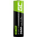Green Cell Аккумулятор GR01, 1.2V, 2600mAh, Ni-MH, 4 шт., аккумулятор, зарядное устройство не включено
