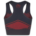 Bra FOCUS II Top W, izmērs: XS, Black/Cherry Tomato, 8020647160679 LA SPORTIVA