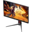 AOC 24G4HA monitor, 24", 1920 x 1080, 200 Hz, 0.5 ms, 300 cd/m&sup2;, 2xHDMI, must, punane