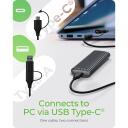 Raidsonic SDD cietā diska korpuss IB-1808MCT-CU31, 1 x  M.2 2230/2242/2260/2280, 10 Gbit/s, USB 3.2 (Gen 2)