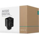 Deepcool Digitaalne protsessori jahuti AK500S R-AK500S-BKADMN-G, 1 ventilaator, 52.24-68.99 cfm, 25-28 dBA, ARGB LED valgustus