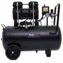 Kraftdele Компрессор безмасляный 50l 7009506, 1500W, 230V, 150l/min, 8bar, мобильный, низкий уровень шума