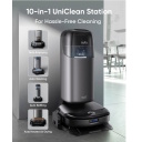 Умный робот-пылесос с универсальной станцией и функцией влажной уборки 8000 Па до 216 мин 4600 mAh 0.25L робот 2.5L станция серый S1 Pro T2080GA1 Eufy