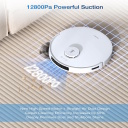 Робот-пылесос для сухой и влажной уборки мощностью 12800 Па с аккумулятором Li-ion 5200 mAh и пылесборником 0,275 л белый DEEBOT T30C PRO Ecovacs