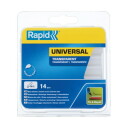 Liimipulgad 12x94mm, universaalsed, l&auml;bipaistvad, 125g, RAPID, 40107356, 14 tk, &Oslash;12 mm, lahustiteta