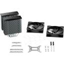 Be Quiet Alumīnija līmeņrādis Pure Rock Pro 3 BK041, 2 ventilatori, 101.2m&sup3;/h, 34.8dB(A), 6 siltuma caurules