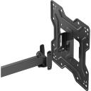 Sbox LCD-421, sienas stiprinājums, LCD-421, 23''&ndash;43''/58&ndash;109cm, 30kg, 100x100&ndash;200x200, +90&deg;/-90&deg;, melna