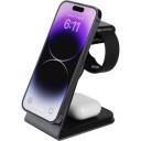 Fixed беспроводная зарядка, FIXMPOS-AL-GR, 21W, 3 поверхности для зарядки, Qi, USB-C на USB-C кабель