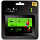Adata SSD 2.5" ASU650SS-1TT-R 1TB 3D NAND, Skaitymo greitis 520 MB/s, Ra&scaron;ymo greitis 450 MB/s, Duomenų perdavimo greitis 6 Gbit/s