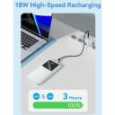 Vention Power Bank FHKW0 10000 mAh, 22.5 W, 2xUSB-A, 1xUSB-C, Micro USB, baltas