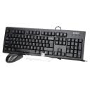 A4Tech Tastatūra un pele KM-72620D A4TKLA43774, 1.5m, 800dpi, 3 pogas, USB, melna