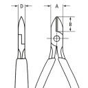 Elektronikas Diagonālie Grieži, KNIPEX, 75 12 125, 125 mm, 62 HRC, plastmasas rokturi