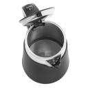 Elektriline veekeetja 800W 0.6L plastiku ja roostevaba terase korpus 360&deg; p&ouml;&ouml;rleva alusega must AD1372 Adler