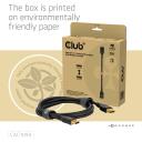 Club3D DisplayPort 2.1 CAC-1094 kaabel 2m, 80 Gbit/s, 8K240Hz, sirge pistik, 26 AWG, must