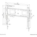 Neomounts seinakinnitus WL30-750BL16 42-86" fikseeritud, lukustatav, kiire paigaldus, maksimaalne kandev&otilde;ime 125 kg