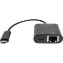 Digitus USB-Type-C Gigabit Ethernet adapteris DN-3027, 1 Gbps, USB-C ports, strāvas piegāde