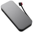 Lenovo Go Laptop Power Bank, 40ALLG2WWW, 20000 mAh, 74 Wh, 1 x USB-C, 1 x USB-A, 3 seadet, 3 tundi laadimine