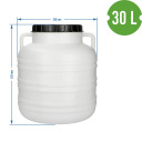 30 L T&uuml;nn k&auml;epidemetega BROWIN 360130, valge, 35x35x41 cm, 30 L