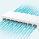 TP-Link LS1008 tīkla komutators nepārvaldāms 8&times; 10/100 Mbps bez ventilatora balts