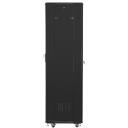 Lanberg Rack kapp 42U FF01-6642-12B, 600x600mm, must, 800kg, IP20, 2 ventilaatorit, karastatud klaas