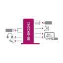 Raidsonic ICY BOX dokstacija IB-DK2241AC, strāvas adapteris AC 120/230 V, 2x USB 3.0, HDMI, DVI-I, Gigabit LAN