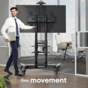 Onkron TV stovas TS1552-B, 40-70 colių, maksimali apkrova 60.5 kg, auk&scaron;čio reguliavimas 1200-1500 mm, 2 AV lentynos