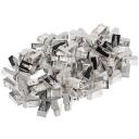 Lanberg RJ-45 pistik 8P8C PLS-5000, 100 tk, F/UTP, l&auml;bipaistev, roostevaba teras
