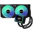Asrock AIO Challenger 240 Digital 90-ACLA24-BAAGA6, 62,6 CFM, 31 dB, 2 ventilaatorit, 27,7 cm, 11,9 cm, 2,7 cm, must