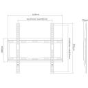 Sunne Sienas stiprinājums 32-55-EF, 32-55", 40 kg, Melns, Fiksēts, VESA 200x200, 400x200, 300x300, 400x400