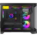 Gamemax Korpus HYPE-M BK, 2 x 3.5", 3 x 2.5", 4 laiendusslotti, ATX, 2 x USB 2.0, 1 x USB 3.0, 1 x k&otilde;rvaklapid